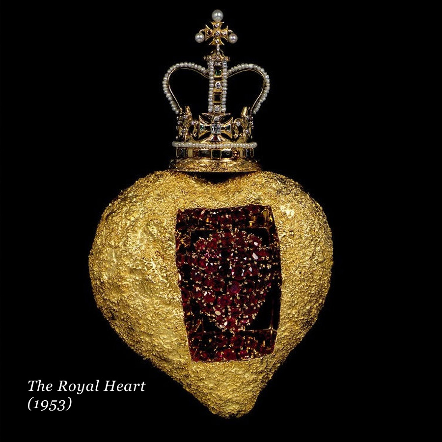 Il Cuore Pulsante in oro e diamanti di Salvador Dalì, The Royal Heart del 1953