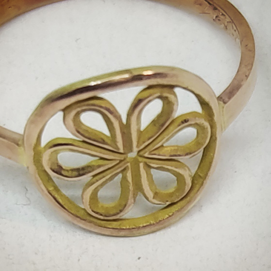 Dettaglio dell'elemento a fiore dell'Anello Romanico