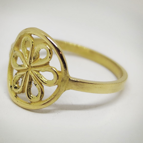 Anello Romanico in oro giallo 18 kt